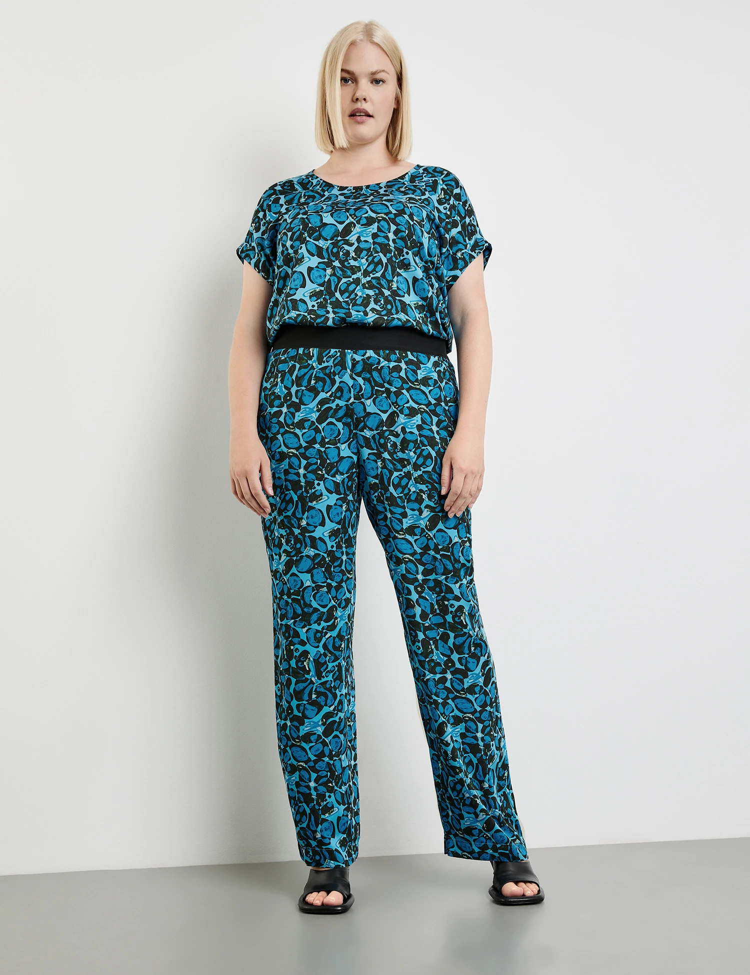 Palazzohose Mit Print Carlotta 1 Palazzohose Mit Print Carlotta