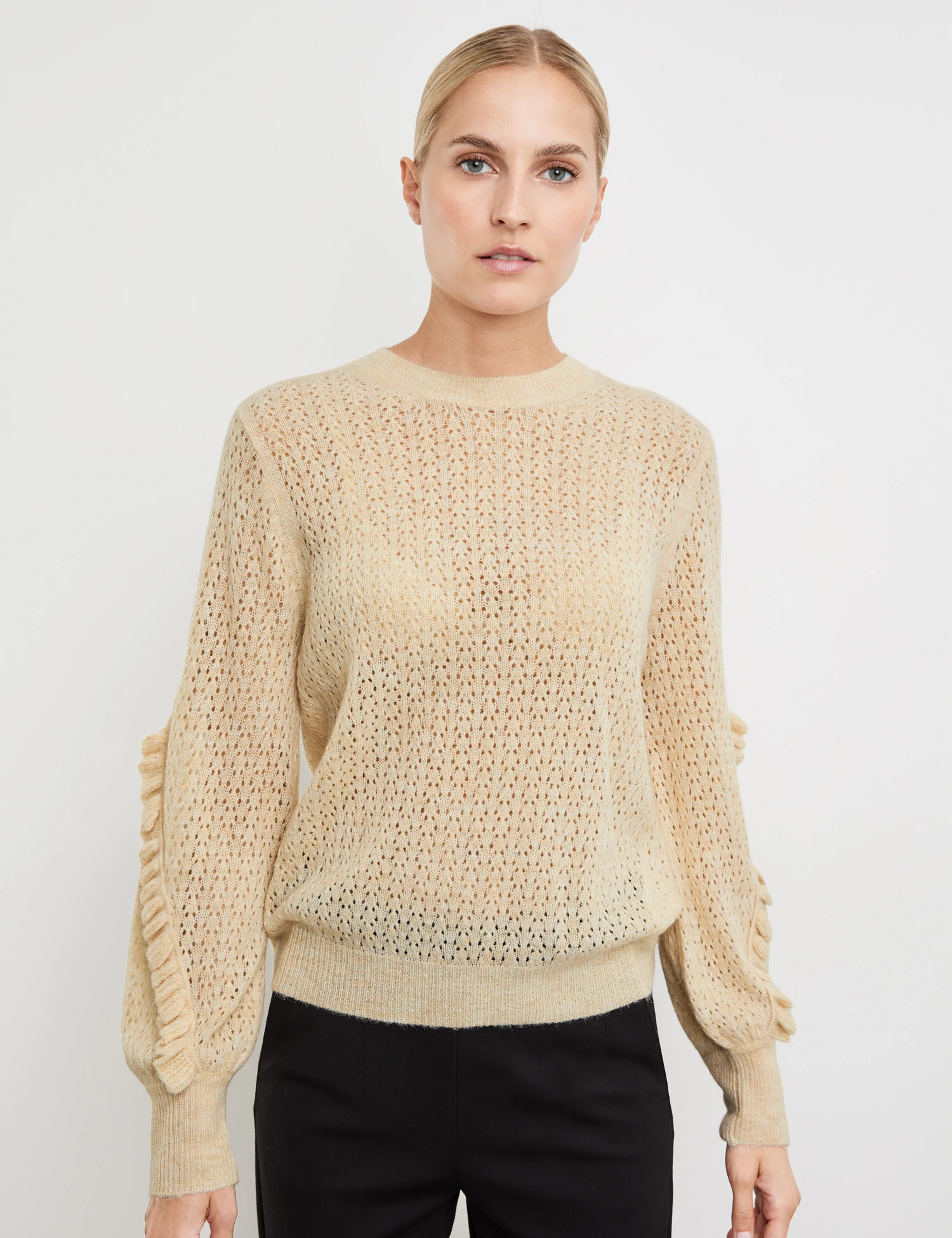 Taifun Pullover Mit Ajourmuster 1 Taifun Pullover Mit Ajourmuster