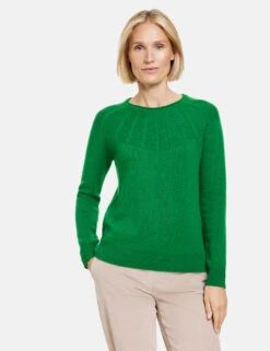 Gerry Weber Pullover Mit Dekorativem Strickmuster -Gerry Stil Geschaft pullover mit dekorativem strickmuster 01