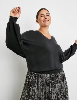 Pullover Mit Fledermausärmeln -Gerry Stil Geschaft pullover mit fledermausaermeln 102