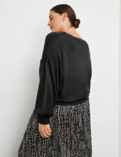 Pullover Mit Fledermausärmeln -Gerry Stil Geschaft pullover mit fledermausaermeln 104