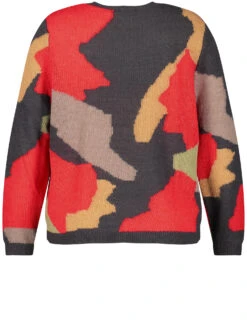 Pullover Mit Jacquardmuster -Gerry Stil Geschaft pullover mit jacquardmuster 03