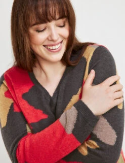 Pullover Mit Jacquardmuster -Gerry Stil Geschaft pullover mit jacquardmuster 100