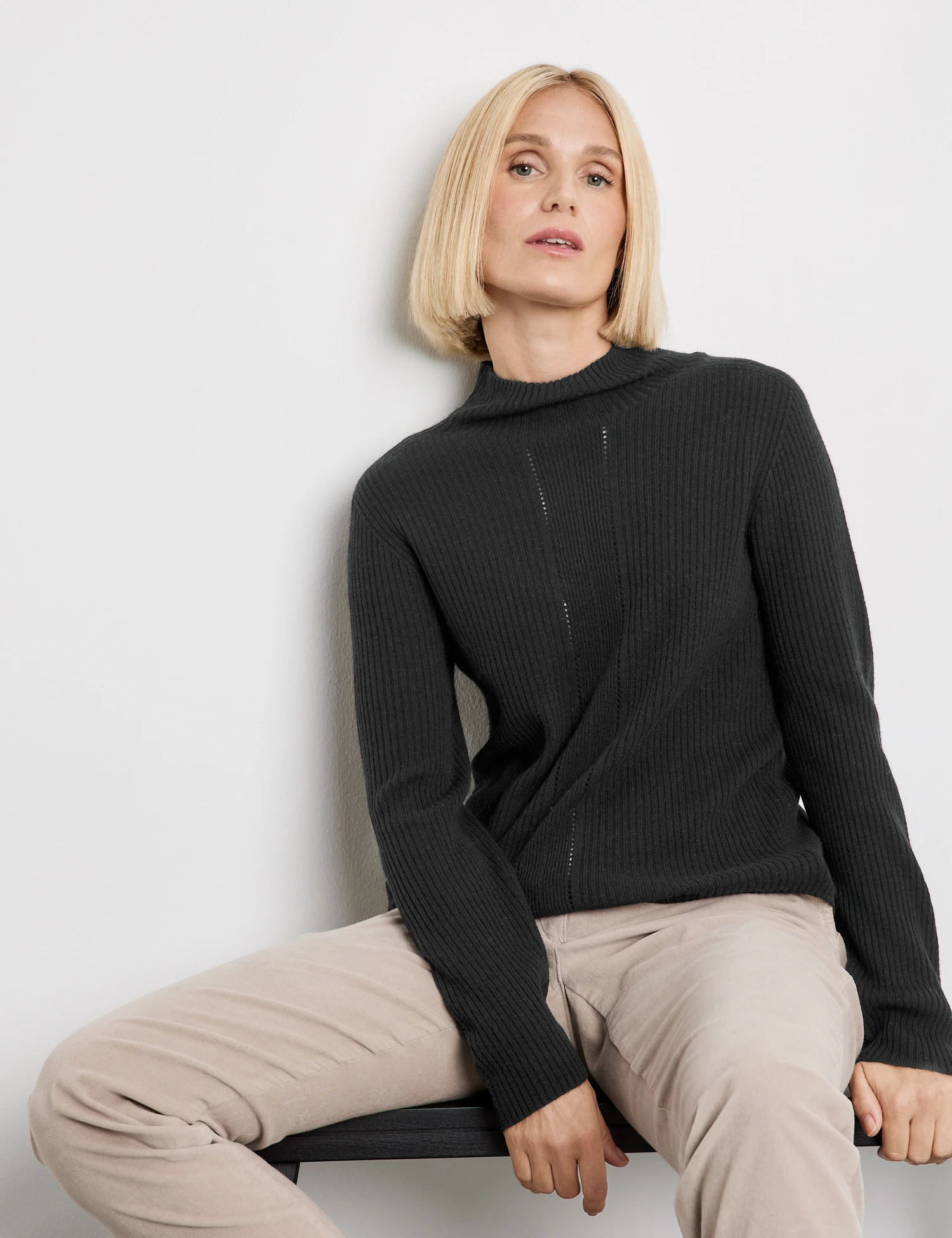 Gerry Weber Pullover Mit Kaschmiranteil Und Dekorativer Teilungsnaht 5 Gerry Weber Pullover Mit Kaschmiranteil Und Dekorativer Teilungsnaht – Bild 5