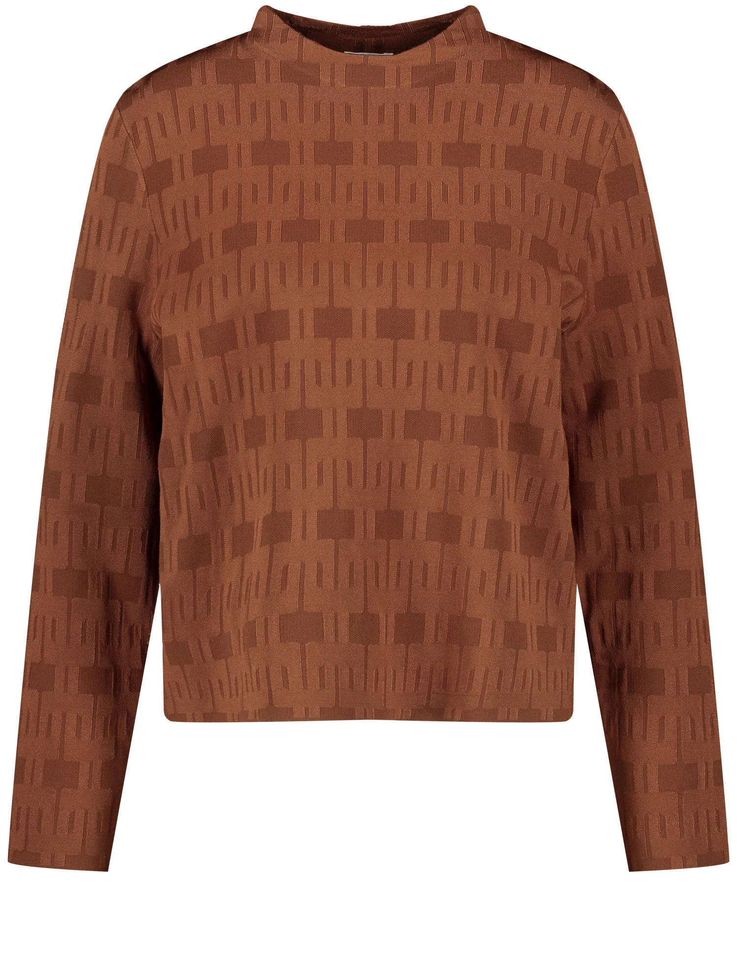 Gerry Weber Pullover Mit Kurzem Stehkragen Und Jacquard-Muster 2 Gerry Weber Pullover Mit Kurzem Stehkragen Und Jacquard-Muster – Bild 2