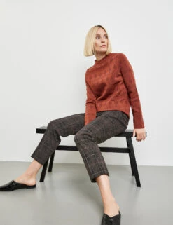 Gerry Weber Pullover Mit Kurzem Stehkragen Und Jacquard-Muster 11 Gerry Weber Pullover Mit Kurzem Stehkragen Und Jacquard-Muster -Gerry Stil Geschaft pullover mit kurzem stehkragen und jacquard muster 102