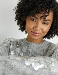 Taifun Pullover Mit Pailletten-Zier -Gerry Stil Geschaft pullover mit pailletten zier 100