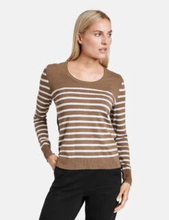 Taifun Pullover Mit Ringel-Dessin -Gerry Stil Geschaft pullover mit ringel dessin 01