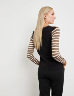 Taifun Pullover Mit Ringel-Dessin -Gerry Stil Geschaft pullover mit ringel dessin 104