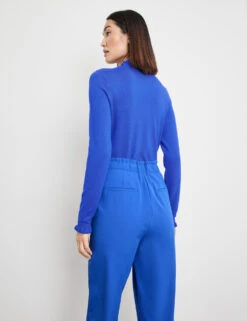 Taifun Pullover Mit Rüschenkanten -Gerry Stil Geschaft pullover mit rueschenkanten 104