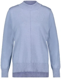 Gerry Stil Geschaft -Gerry Stil Geschaft pullover mit strick mix und verlaengertem rueckenteil 02