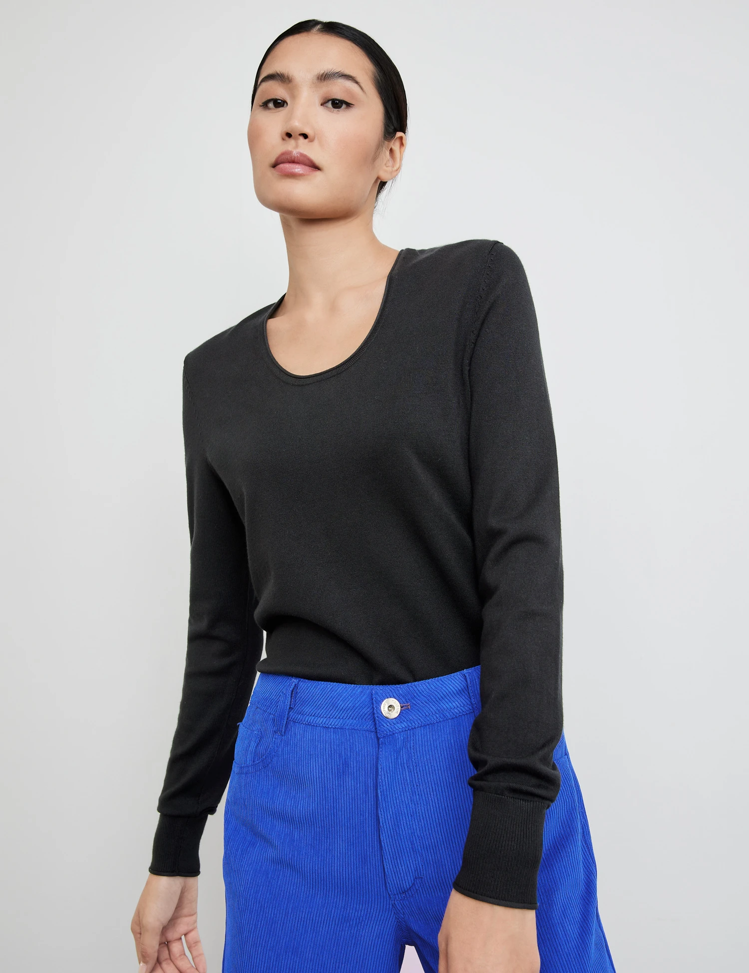 Taifun Pullover Mit Tiefrundem Ausschnitt 1 Taifun Pullover Mit Tiefrundem Ausschnitt