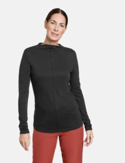 Gerry Weber Pullover Mit Weitem Stehkragen -Gerry Stil Geschaft pullover mit weitem stehkragen 01
