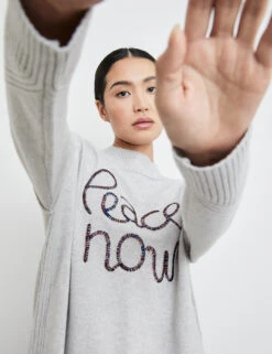 Taifun Pullover Mit Wording-Stickerei -Gerry Stil Geschaft pullover mit wording stickerei 100