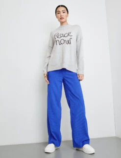 Taifun Pullover Mit Wording-Stickerei -Gerry Stil Geschaft pullover mit wording stickerei 102