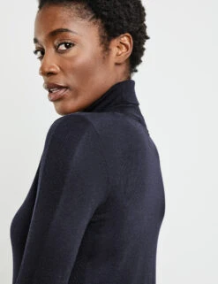 Gerry Weber Rollkragenpullover Mit Strickdetail -Gerry Stil Geschaft rollkragenpullover mit strickdetail 100