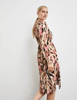 Taifun Satin-Kleid Mit Taillenband -Gerry Stil Geschaft satin kleid mit taillenband 104