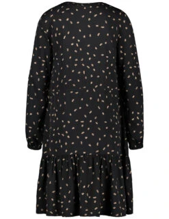 Taifun Satinkleid Mit Print -Gerry Stil Geschaft satinkleid mit print 03