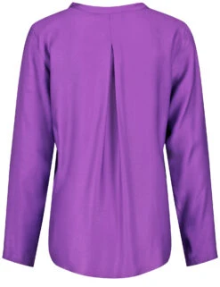 Gerry Weber Schlichte Langarmbluse Mit Tunika-Ausschnitt -Gerry Stil Geschaft schlichte langarmbluse mit tunika ausschnitt 03