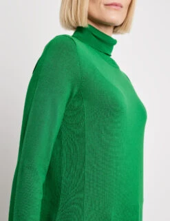 Gerry Weber Schlichter Rollkragenpullover Mit Rippstrick-Details 10 Gerry Weber Schlichter Rollkragenpullover Mit Rippstrick-Details -Gerry Stil Geschaft schlichter rollkragenpullover mit rippstrick details 100