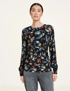 Taifun Shirt Mit Gesmokten Ärmelenden 13 Taifun Shirt Mit Gesmokten Ärmelenden -Gerry Stil Geschaft shirt mit gesmokten aermelenden 01