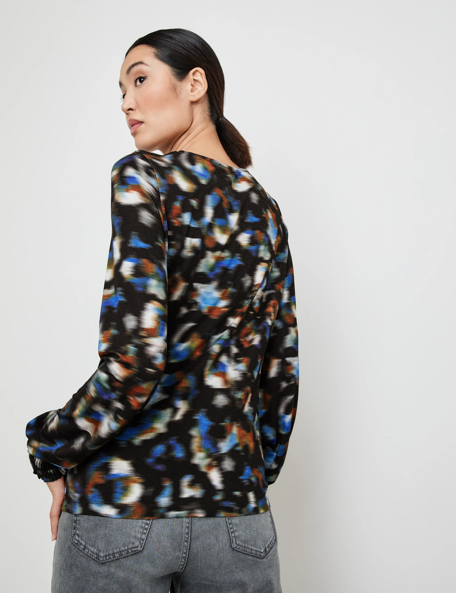 Taifun Shirt Mit Gesmokten Ärmelenden 6 Taifun Shirt Mit Gesmokten Ärmelenden – Bild 6