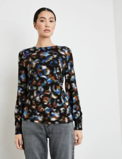 Taifun Shirt Mit Gesmokten Ärmelenden