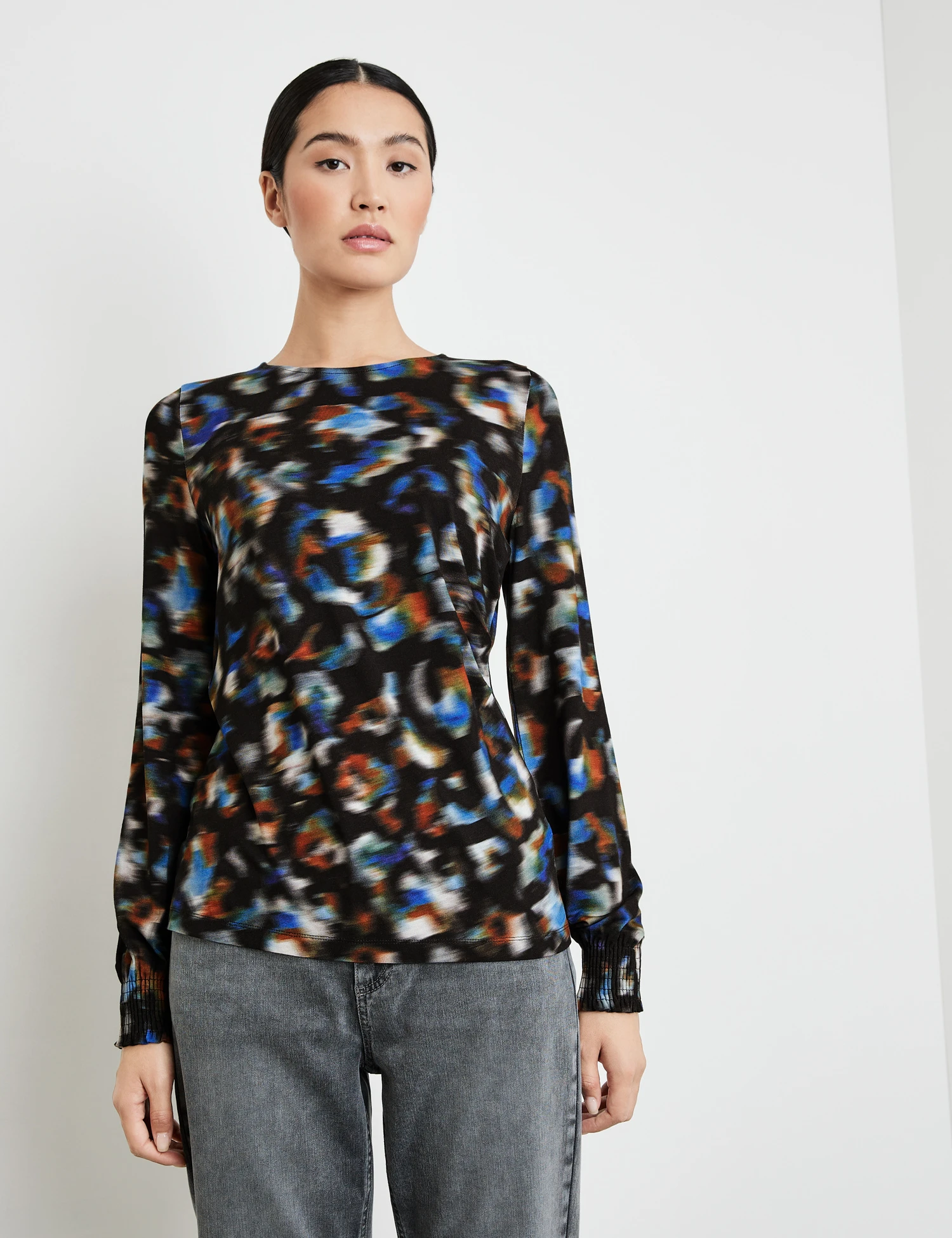 Taifun Shirt Mit Gesmokten Ärmelenden 1 Taifun Shirt Mit Gesmokten Ärmelenden