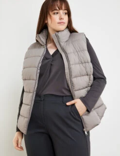 Steppweste Mit Stehkragen -Gerry Stil Geschaft steppweste mit stehkragen 102