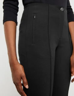 Gerry Weber Stretchhose Slim Fit Mit Längsbiesen -Gerry Stil Geschaft stretchhose slim fit mit laengsbiesen 100