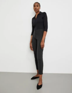 Gerry Weber Stretchhose Slim Fit Mit Längsbiesen