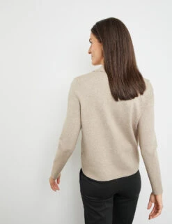 Gerry Weber Strickjacke Aus Feinstrick Mit Kragen -Gerry Stil Geschaft strickjacke aus feinstrick mit kragen 104