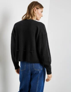 Taifun Strickjacke Mit Taillenband -Gerry Stil Geschaft strickjacke mit taillenband 104