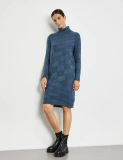 Gerry Weber Strickkleid Mit Rollkragen Und Strick-Muster