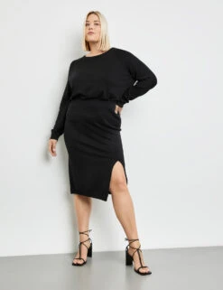 Strickrock Mit Schlitz