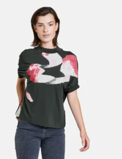 Taifun Trend-Shirt Mit Platziertem Print -Gerry Stil Geschaft trend shirt mit platziertem print 01