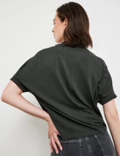 Taifun Trend-Shirt Mit Platziertem Print -Gerry Stil Geschaft trend shirt mit platziertem print 104