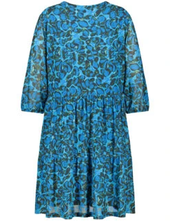 Tunikakleid Mit Allover-Print -Gerry Stil Geschaft tunikakleid mit allover print 03