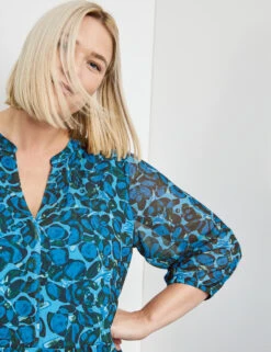 Tunikakleid Mit Allover-Print -Gerry Stil Geschaft tunikakleid mit allover print 100