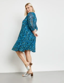 Tunikakleid Mit Allover-Print -Gerry Stil Geschaft tunikakleid mit allover print 102