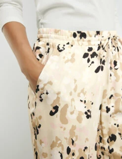 Taifun Weite Hose Palazzo Mit Elastischem Bund 9 Taifun Weite Hose Palazzo Mit Elastischem Bund -Gerry Stil Geschaft weite hose palazzo mit elastischem bund 100