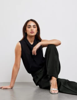 Taifun Weite Hose Wide Leg -Gerry Stil Geschaft weite hose wide leg 102