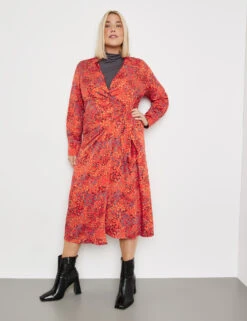 Wickelkleid Mit Knoten-Detail