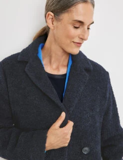 Gerry Weber Wollmantel Mit Bouclé-Optik -Gerry Stil Geschaft wollmantel mit boucl optik 100