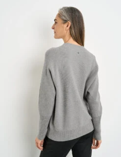 Gerry Weber Wollpullover Mit Strick-Mix -Gerry Stil Geschaft wollpullover mit strick mix 104